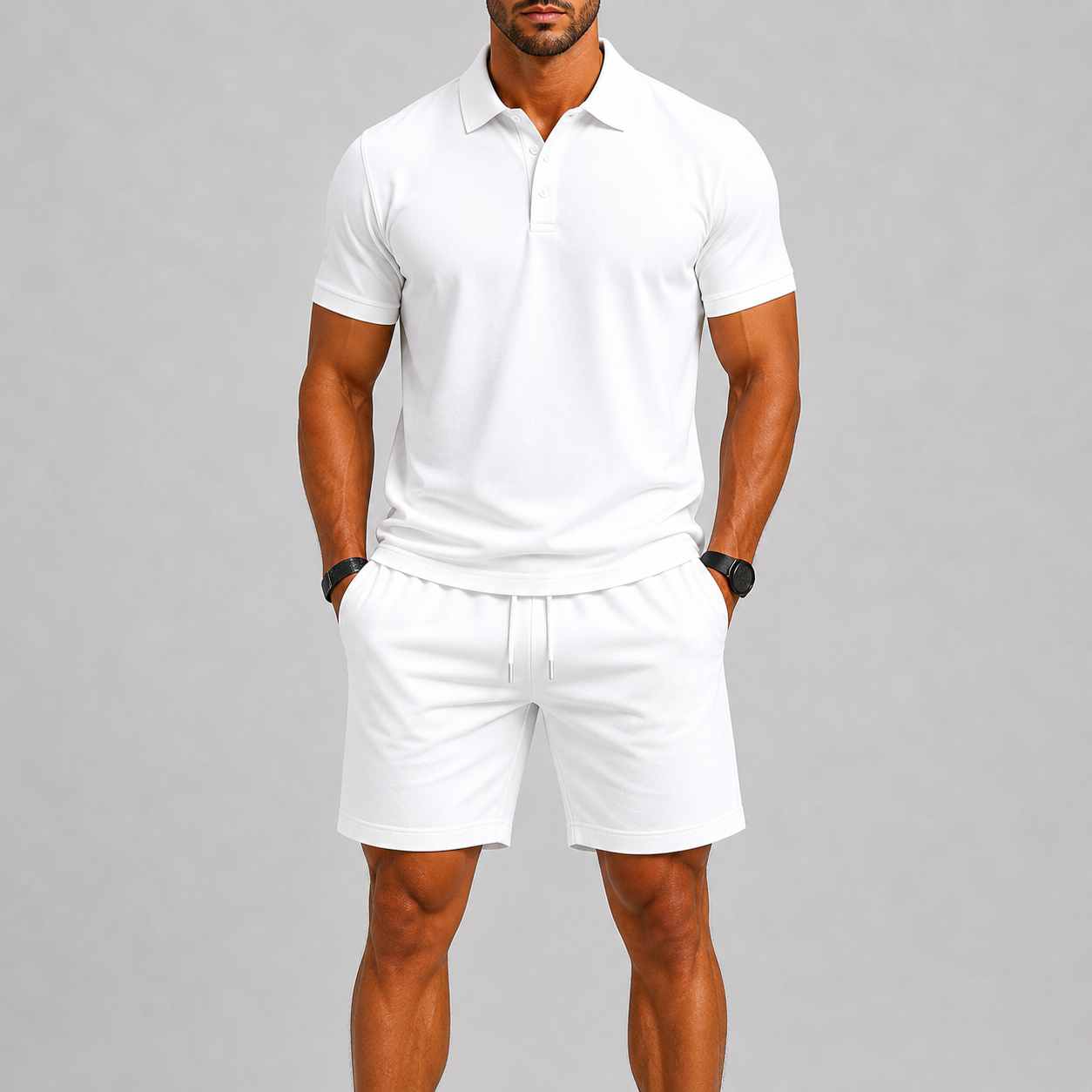 Set sportivo uomo – dettaglio del cordoncino in vita | Bella di Roma