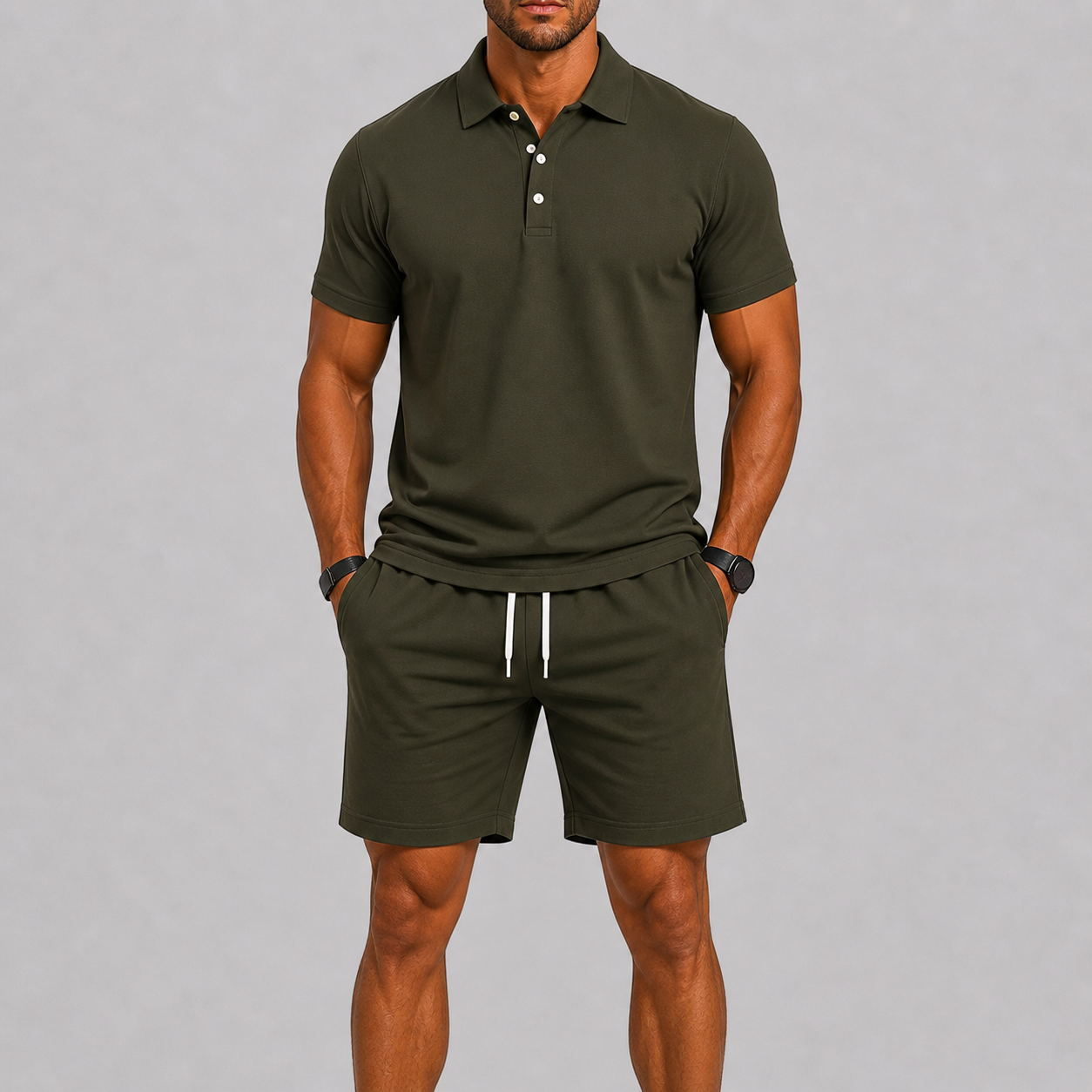 Set sportivo uomo con polo – ulteriore variante di colore | Bella di Roma
