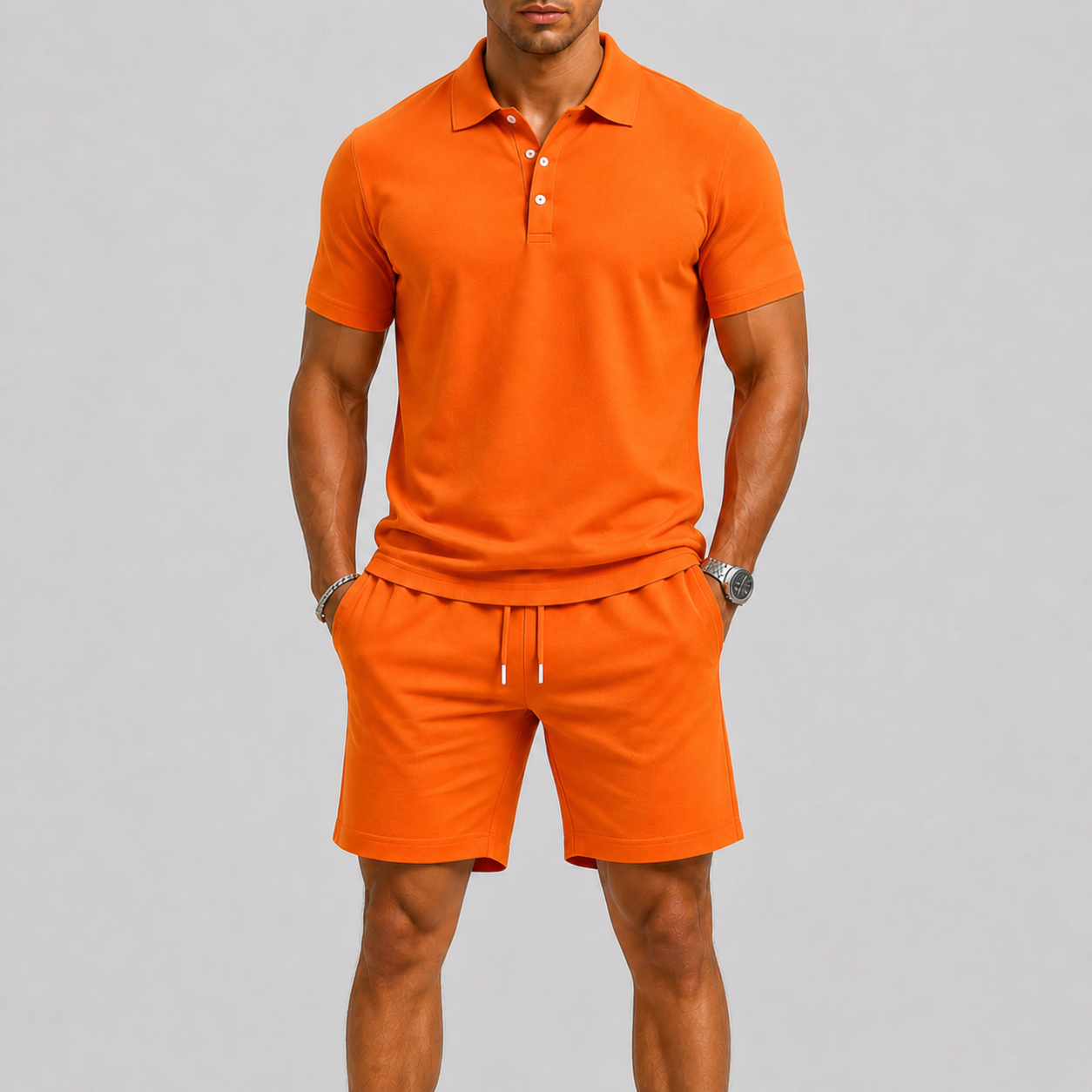 Set sportivo uomo – dettaglio del tessuto traspirante | Bella di Roma