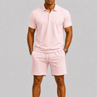 Set uomo in jacquard con camicia e pantaloni corti – set coordinato | Bella di Roma
