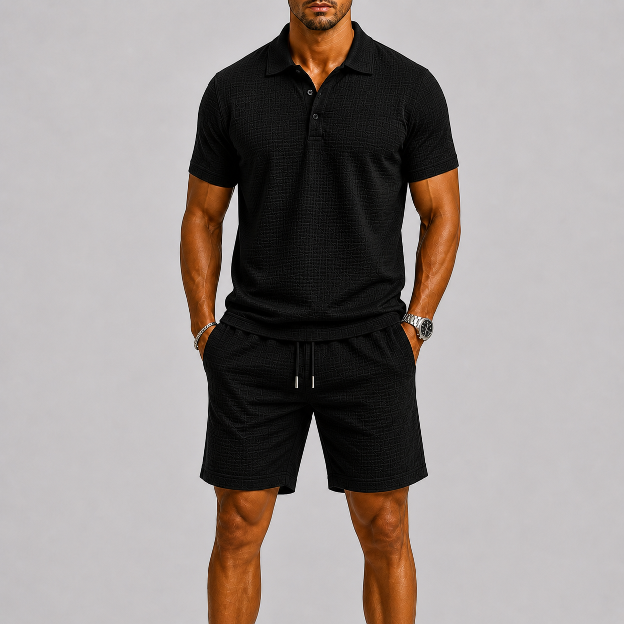 Set uomo in jacquard – comfort fit elegante | Bella di Roma