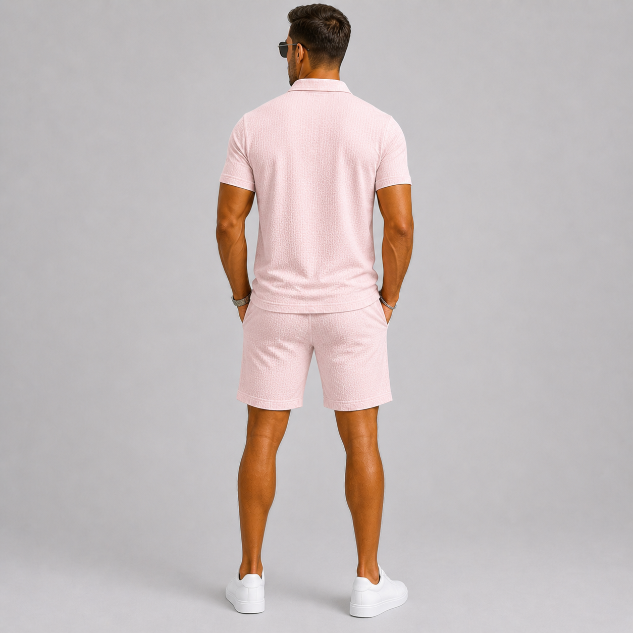 Set uomo in jacquard – vista frontale | Bella di Roma