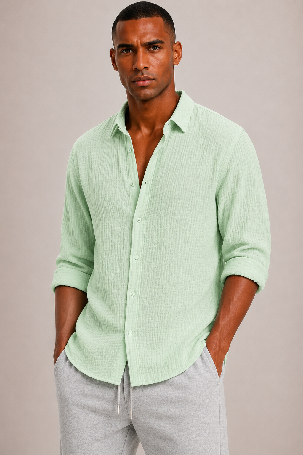 Camicia Uomo in Cotone a Struttura Classica | Bella di Roma