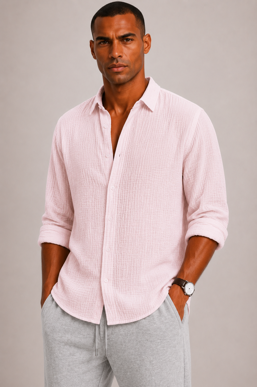 Camicia Uomo in Cotone a Struttura Classica | Bella di Roma