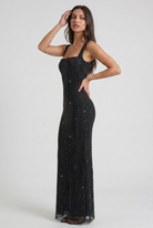 Abito Maxi Isabella con Strass Bella di Roma – dettaglio strass