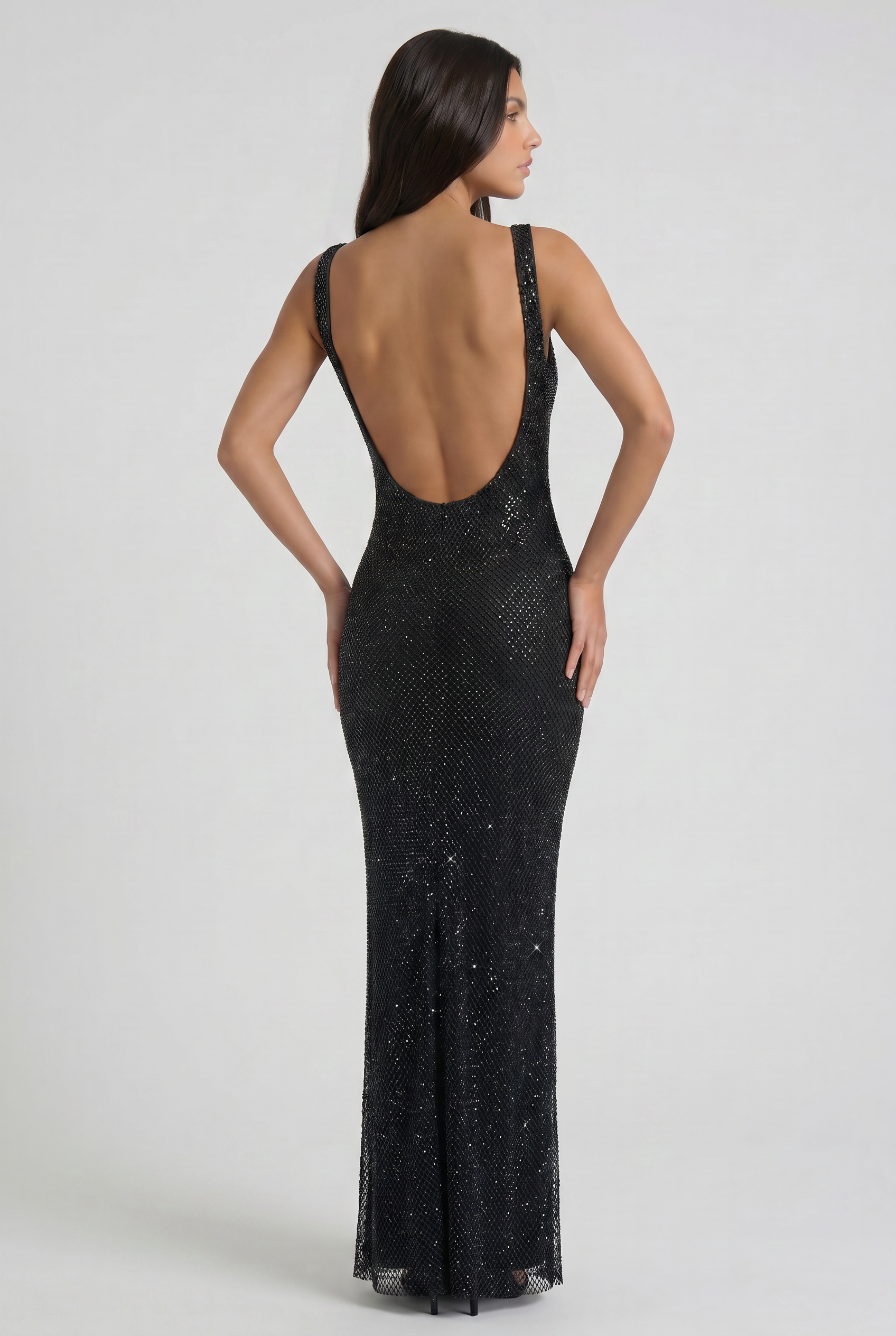 Abito Maxi Isabella con Strass Bella di Roma – retro