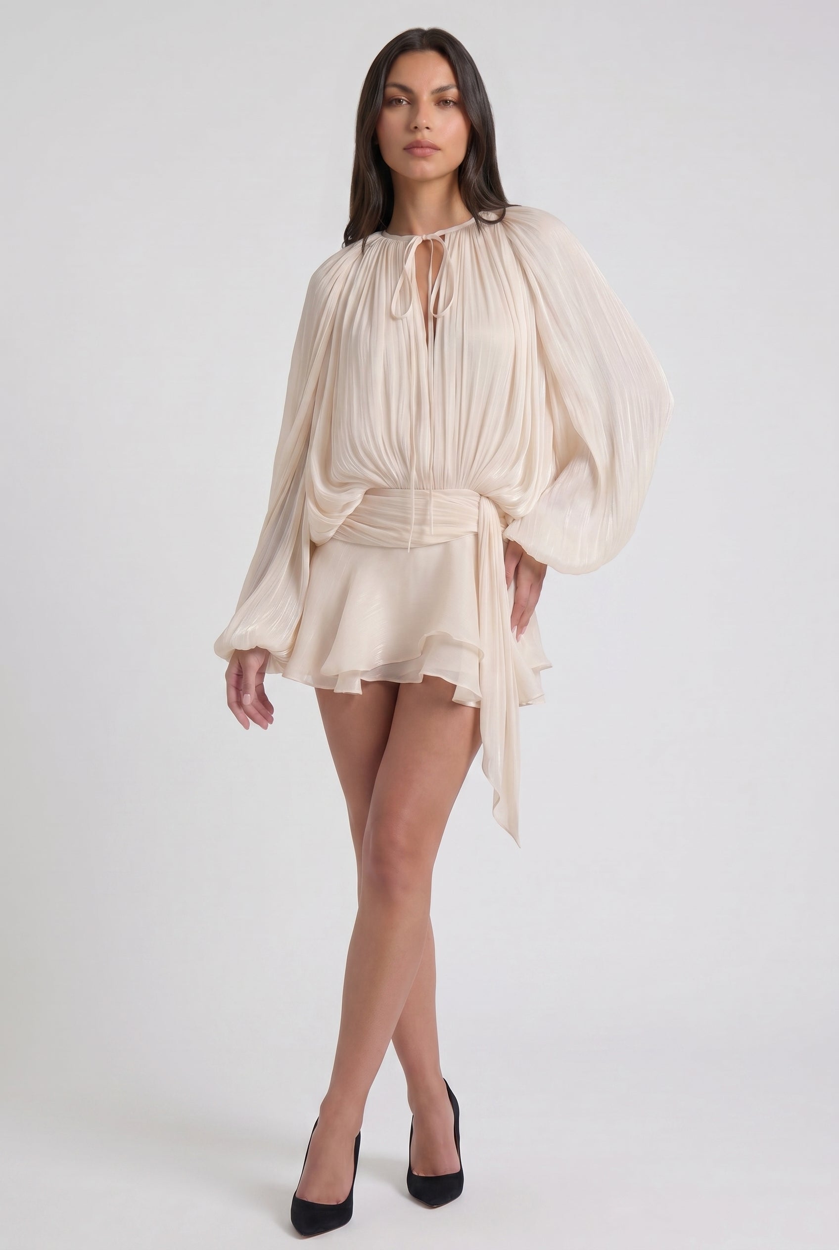 Abito Mini Giovanna Crema Bella di Roma – modella