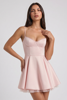 Abito Mini Selene Rosa Bella di Roma – vista frontale