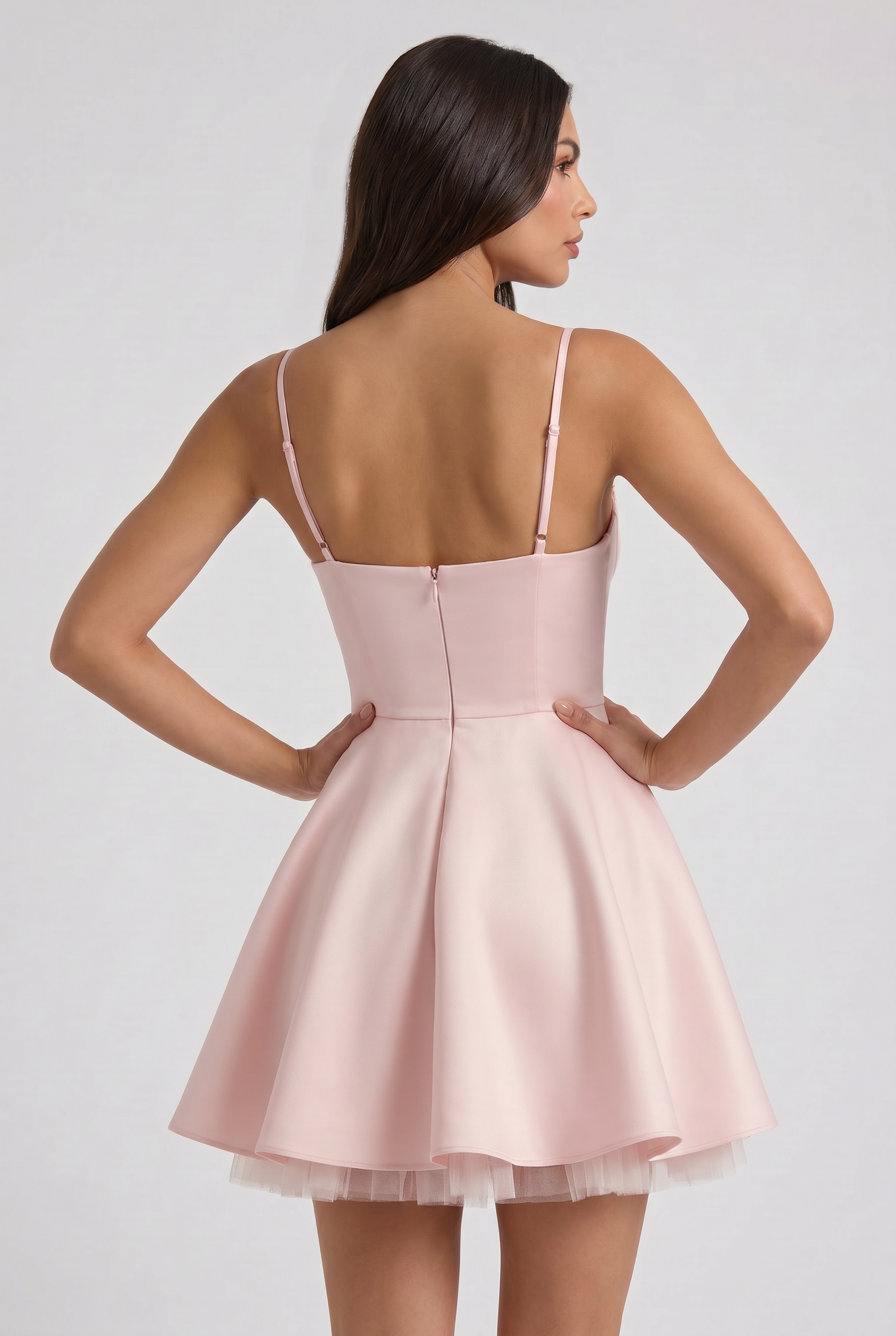 Abito Mini Selene Rosa Bella di Roma – retro
