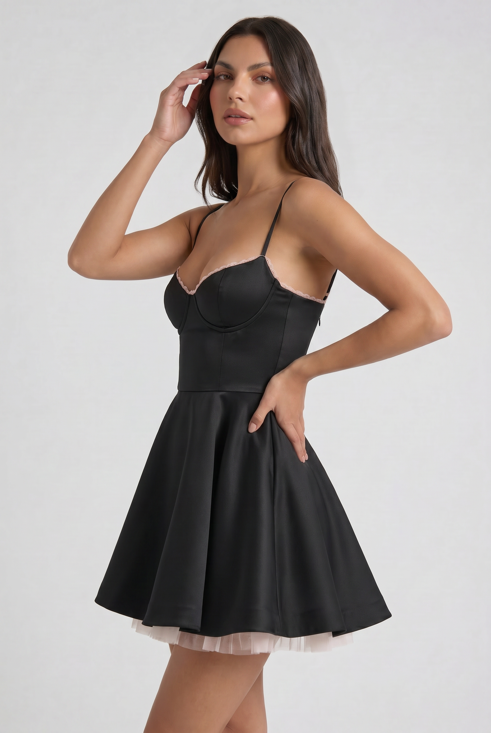 Abito Mini Selene Onice Bella di Roma – retro