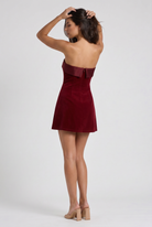 Abito Mini Valentina Rosso Bella di Roma – retro