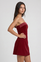 Abito Mini Valentina Rosso Bella di Roma – dettaglio
