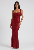 Abito Maxi Isabella con Strass Bella di Roma – dettaglio strass