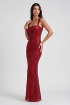 Abito Maxi Isabella con Strass Bella di Roma – vista frontale