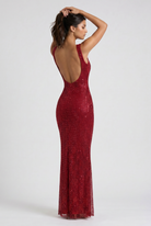 Abito Maxi Isabella con Strass Bella di Roma – laterale