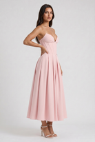Abito Midi Amalfi Rosa Bella di Roma – retro