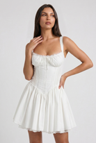 Abito Mini Luna Bianco Bella di Roma – vista frontale