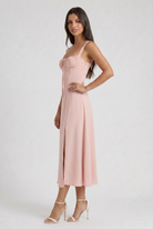 Abito Midi Aurora Rosa Bella di Roma – retro