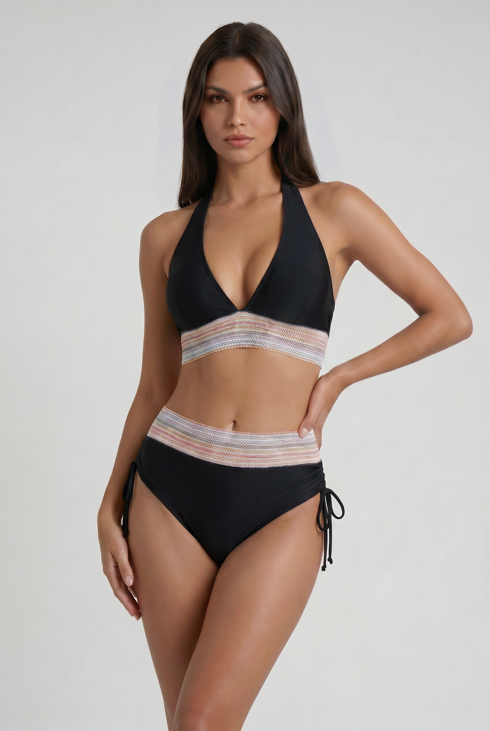 Bikini modellante Raya bordeaux Bella di Roma – silhouette valorizzata