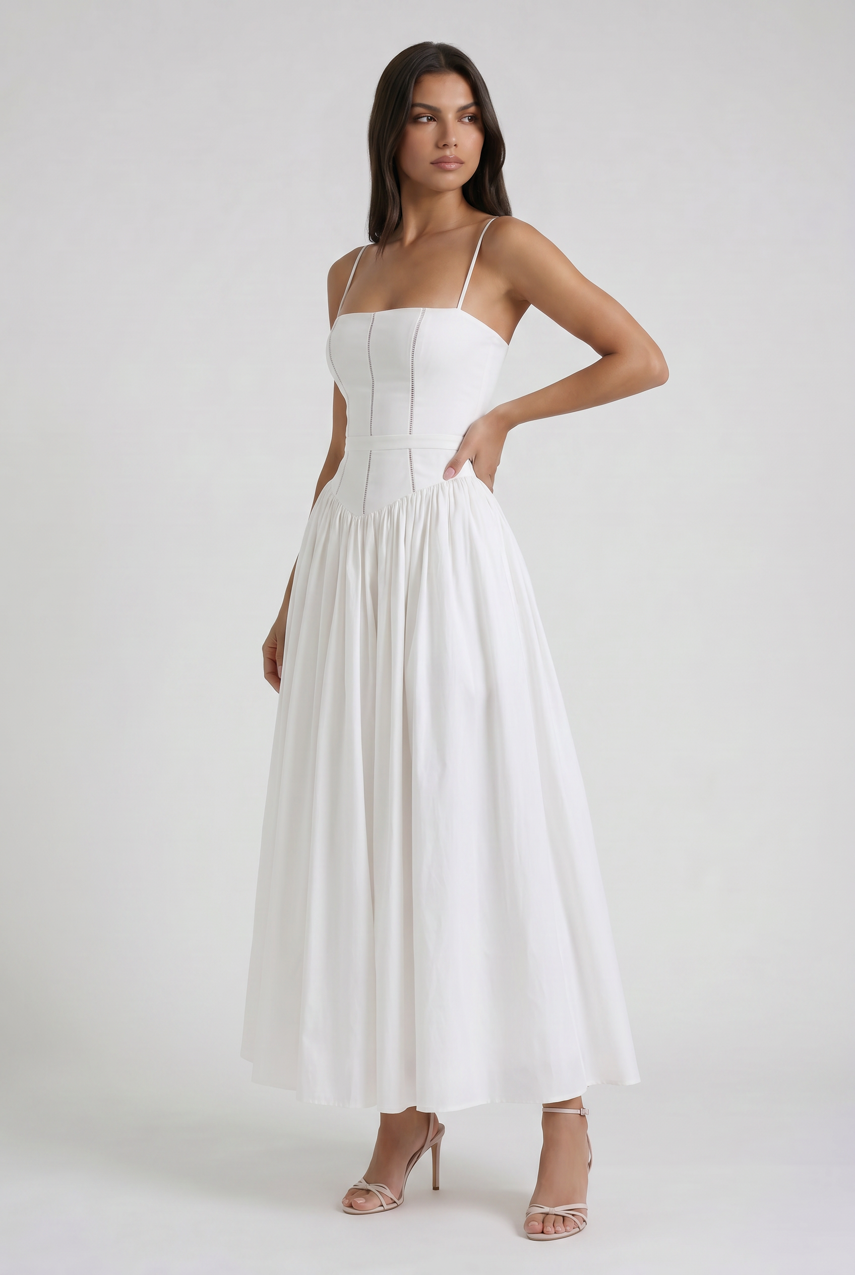 Abito Midi Ysabella Bella di Roma – modella