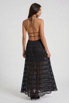 Abito maxi Emma bianco Bella di Roma – silhouette femminile