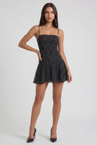Abito Mini Innamorata a Pois Bella di Roma – modella