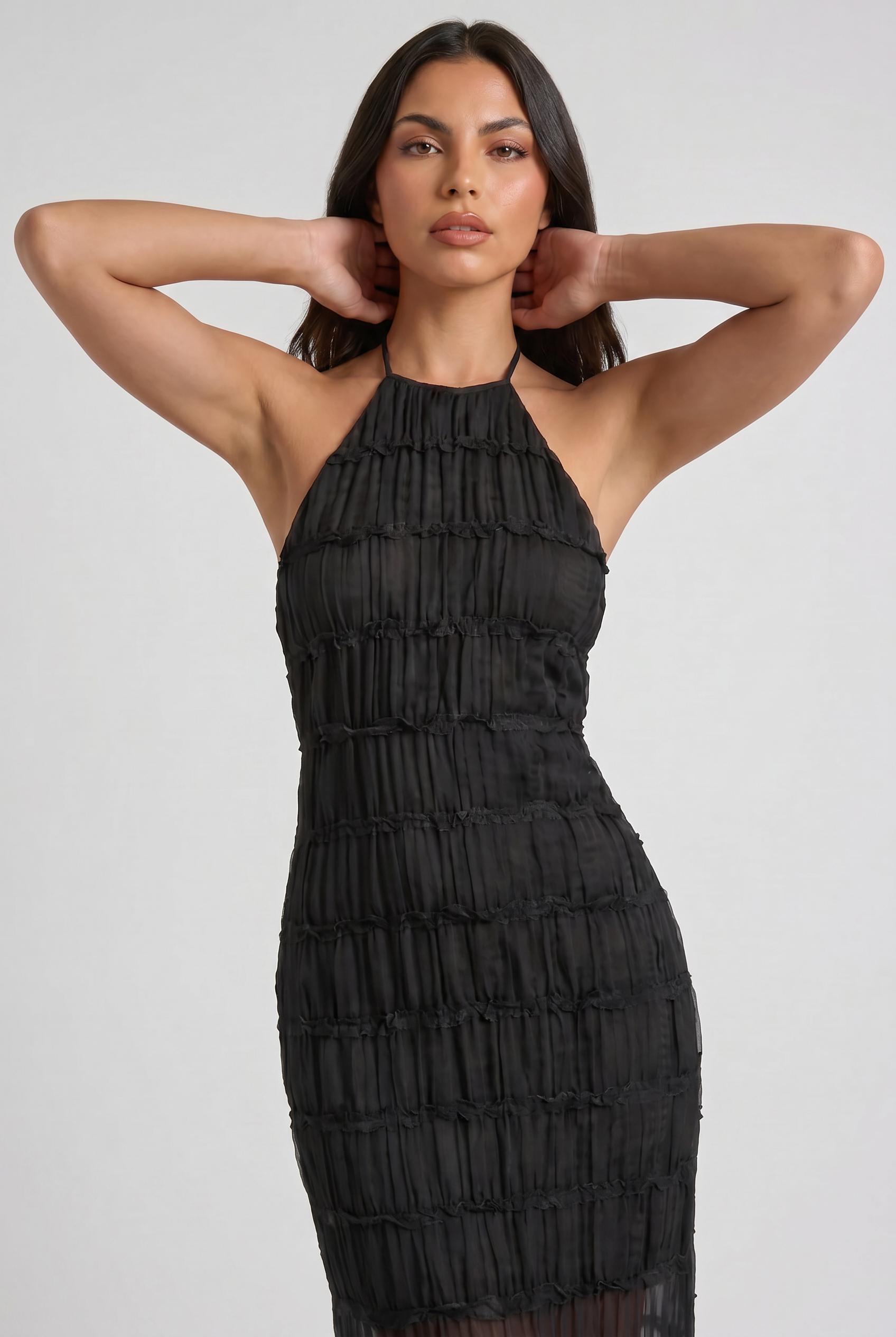 Abito maxi Emma nero Bella di Roma – look elegante