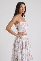 Abito maxi Imogen floreale rosa Bella di Roma – look cerimonia