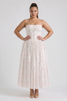 Abito maxi Imogen floreale Bella di Roma – 7 colori taglie XS-L
