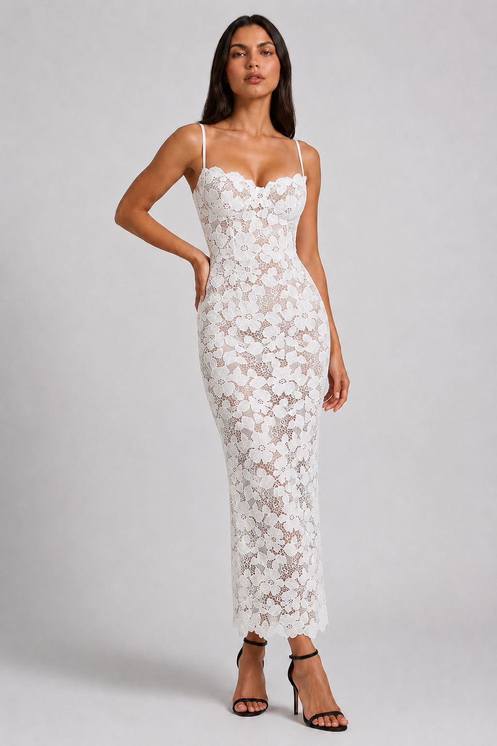Abito Maxi Perle Bella di Roma – laterale