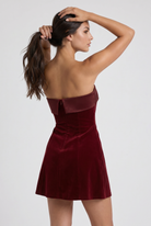 Abito Mini Valentina Rosso Bella di Roma – laterale