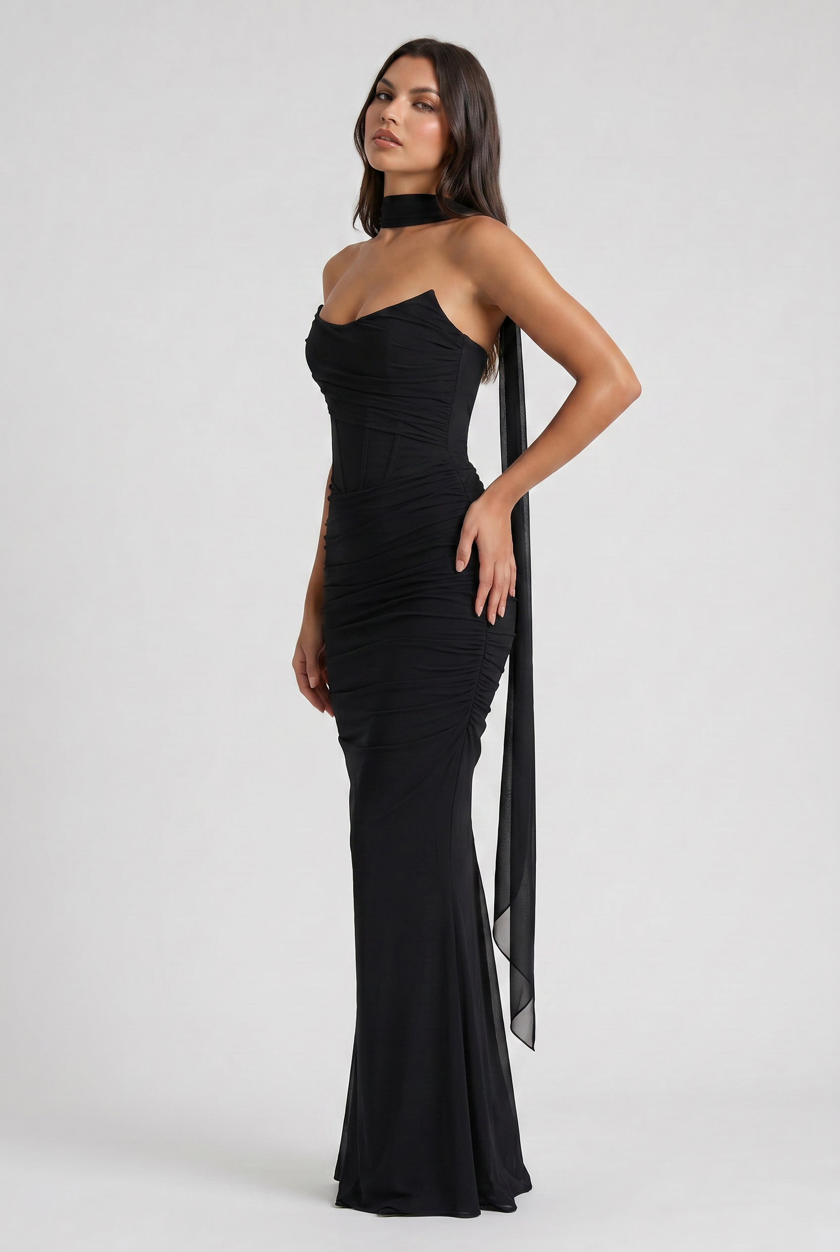 Set maxi Malu nero Bella di Roma – taglie XS-L