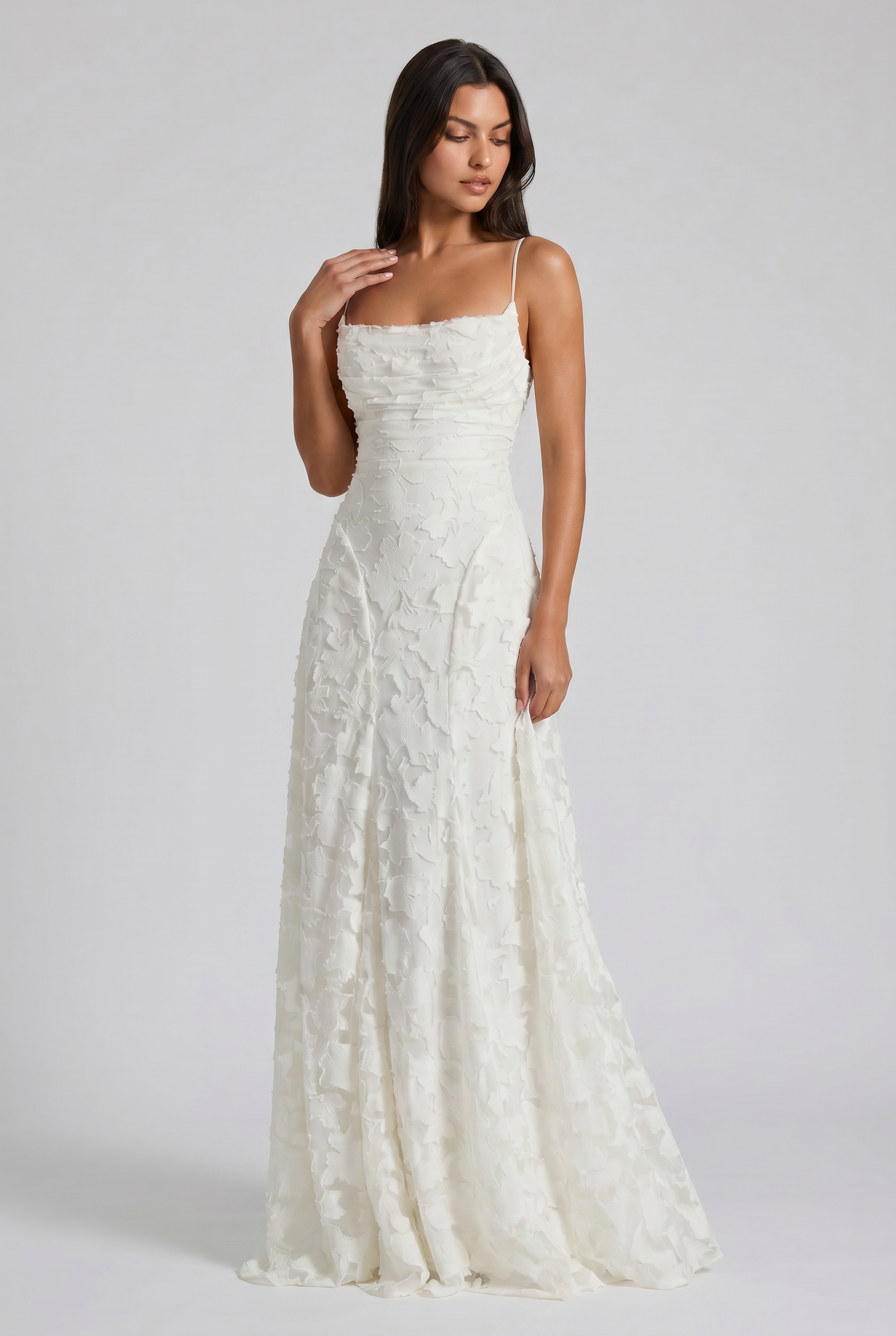 Abito maxi Louise salvia Bella di Roma – look cerimonia