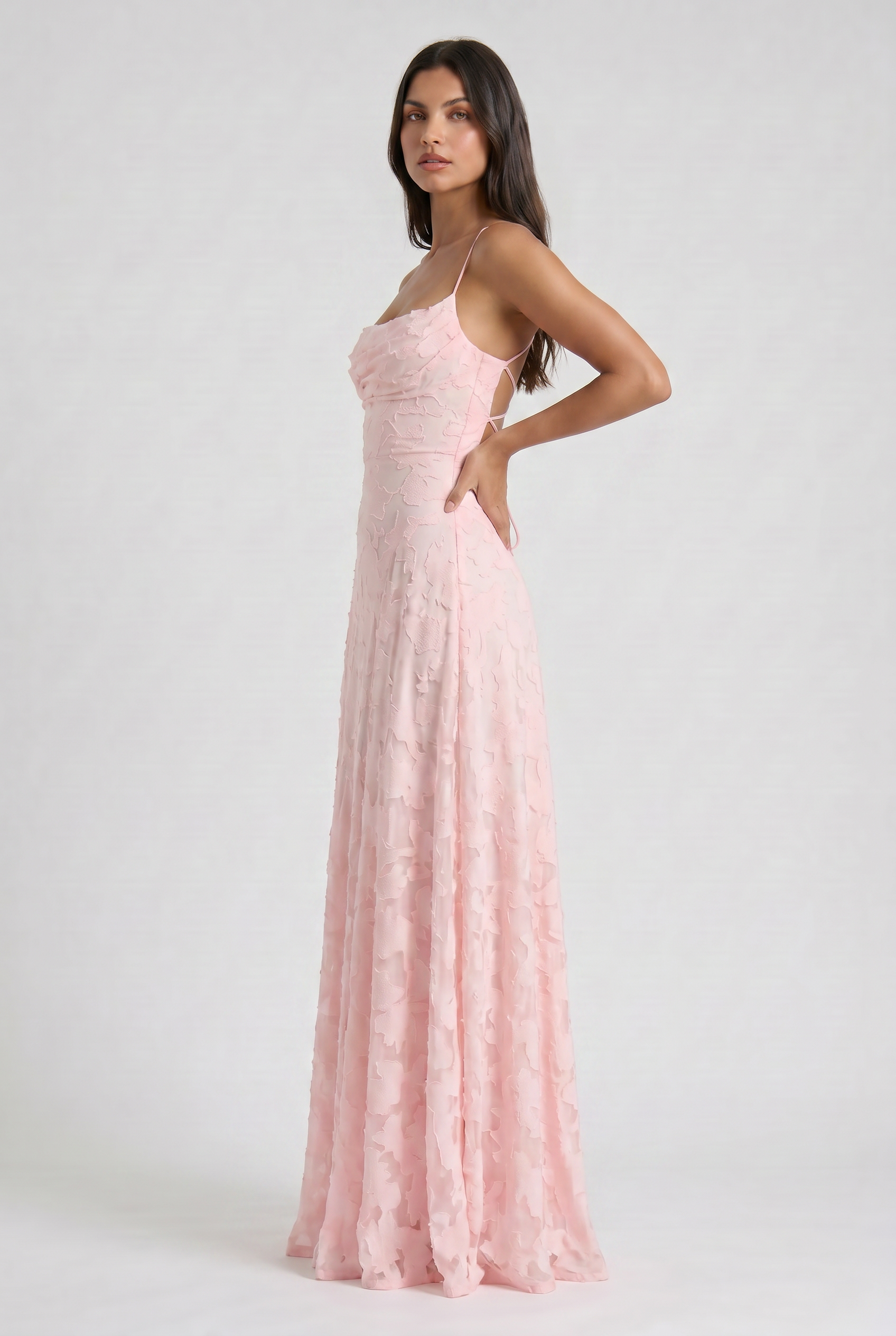 Abito maxi Louise avorio Bella di Roma – look matrimonio ospite