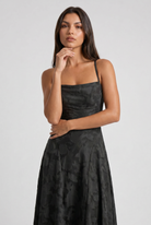 Abito maxi Louise rosa pallido Bella di Roma – gonna a godet