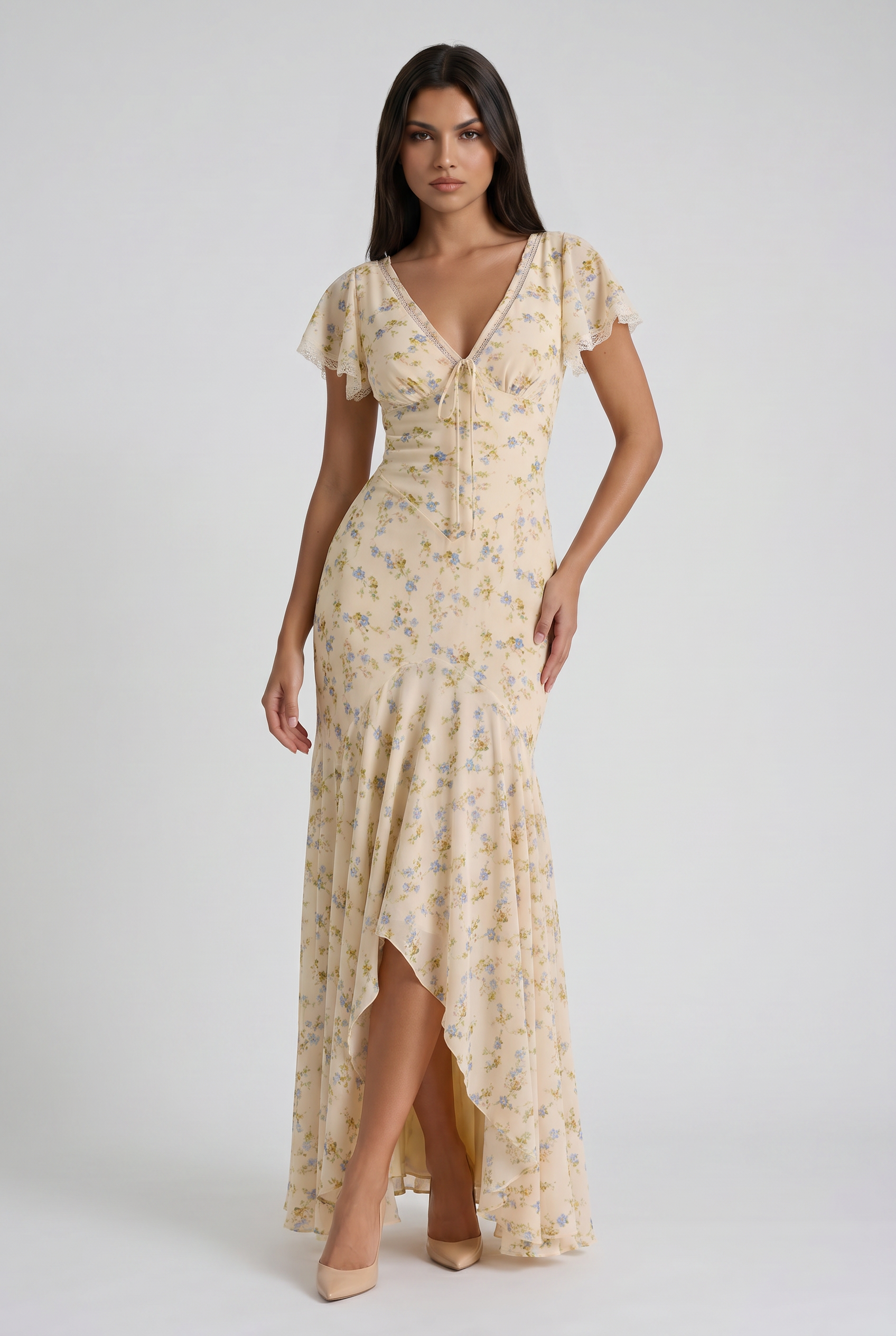 Abito Maxi Aurelie Bella di Roma – dettaglio