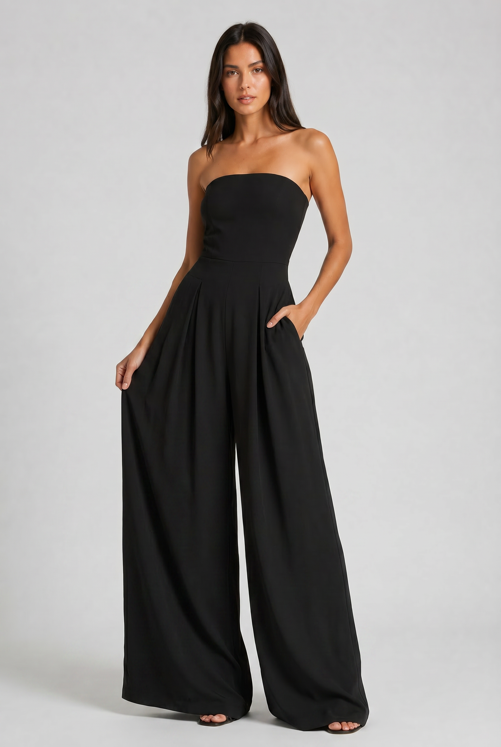 Combinazione senza spalline Nina nera Bella di Roma – versatile brunch