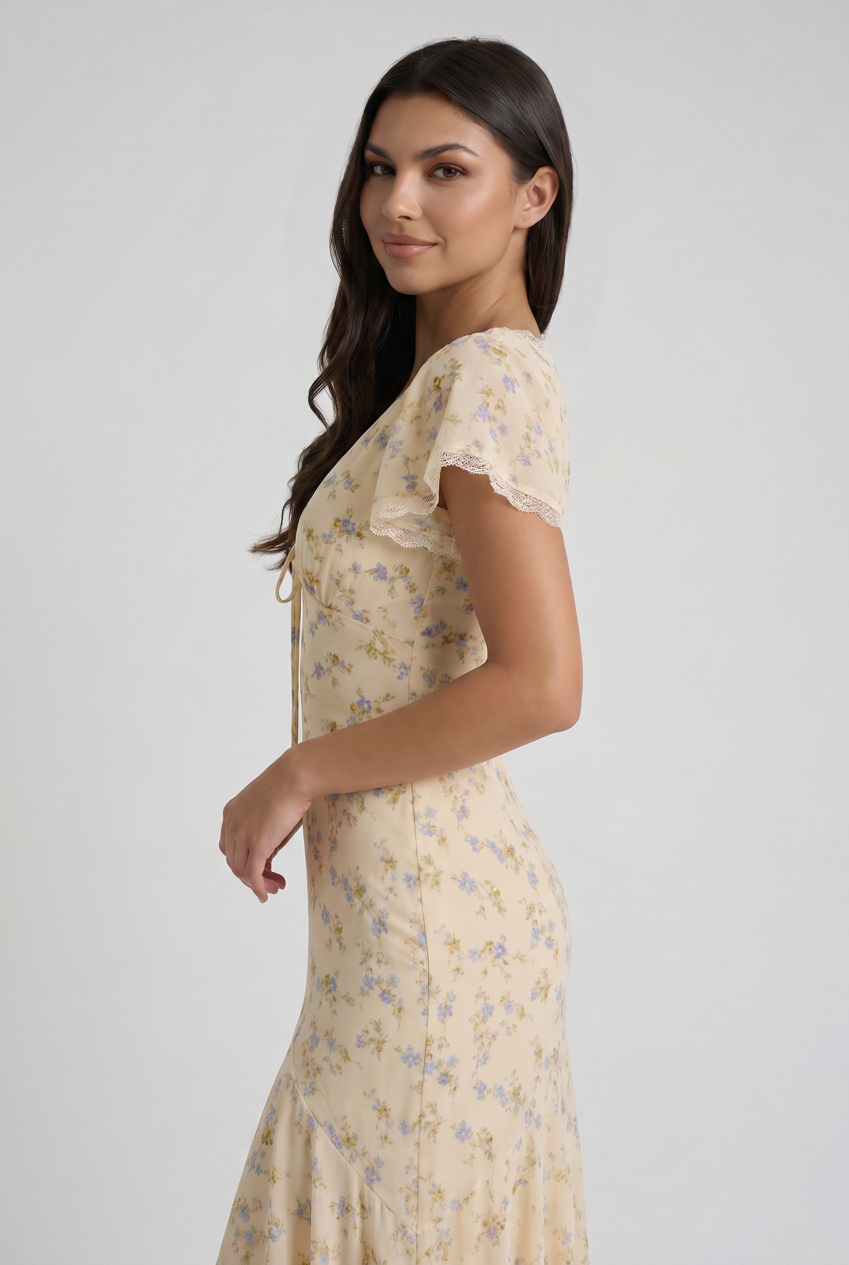 Abito Maxi Aurelie Bella di Roma – modella