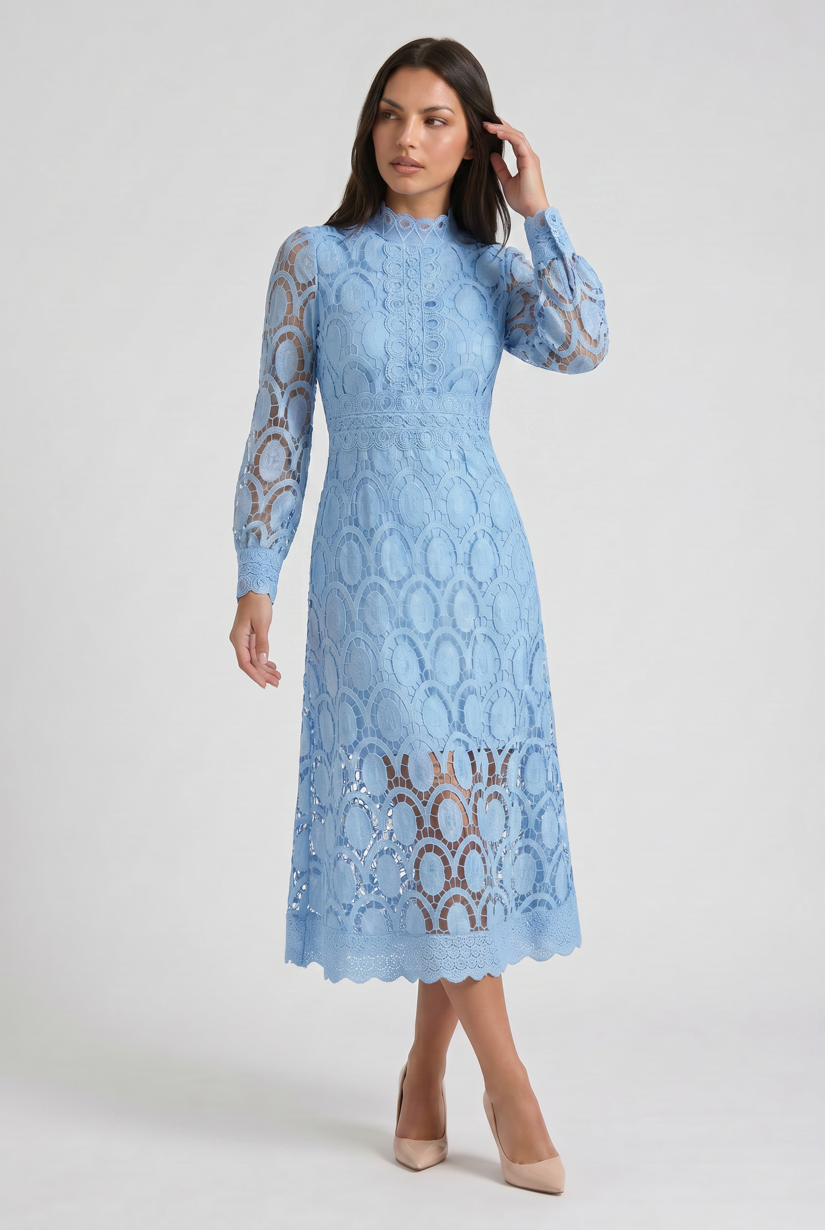 Abito Maxi Acia Bella di Roma – modella