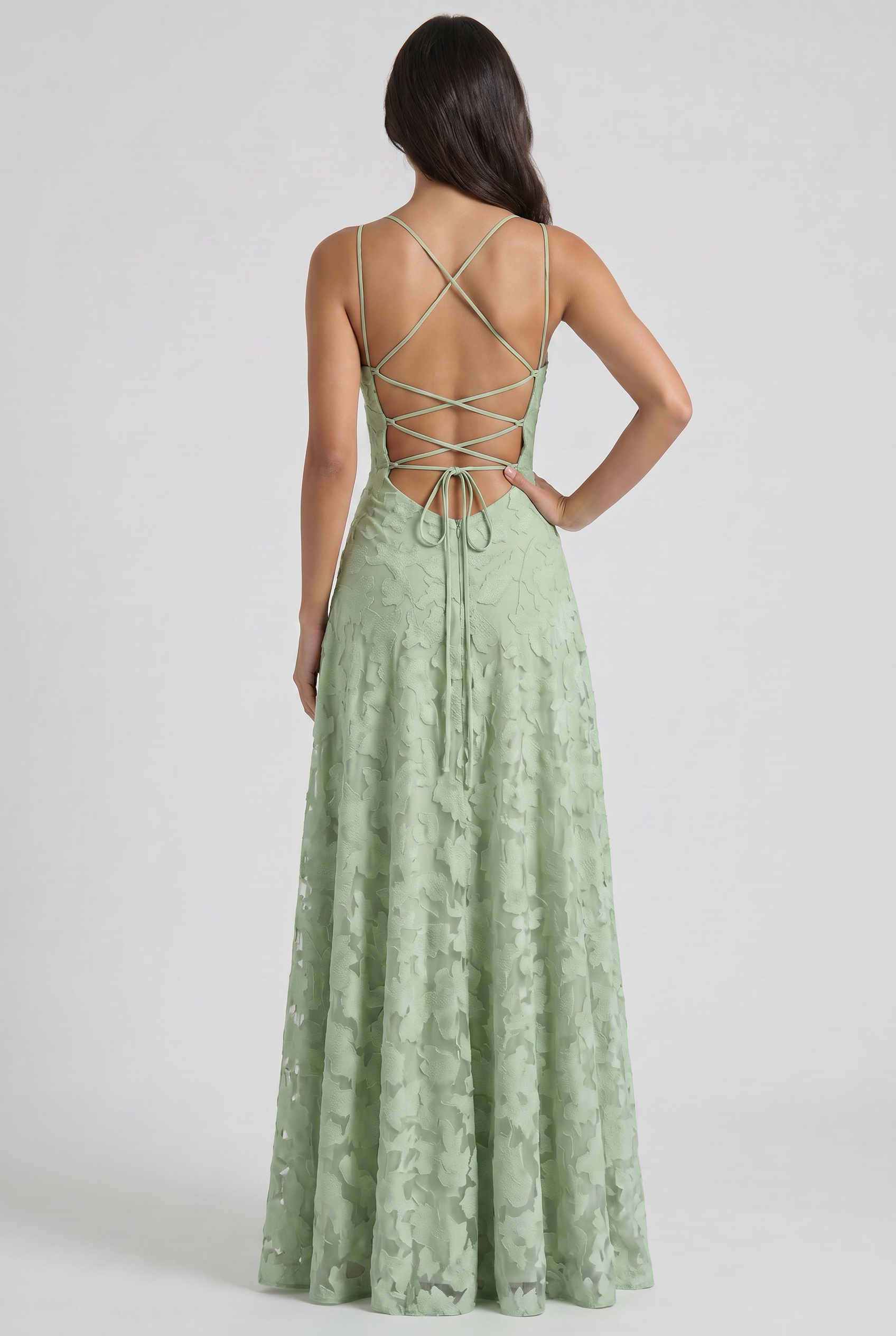 Abito maxi Louise nero Bella di Roma – silhouette elegante