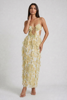 Abito maxi Dalia chiffon narciso Bella di Roma – stampa esclusiva