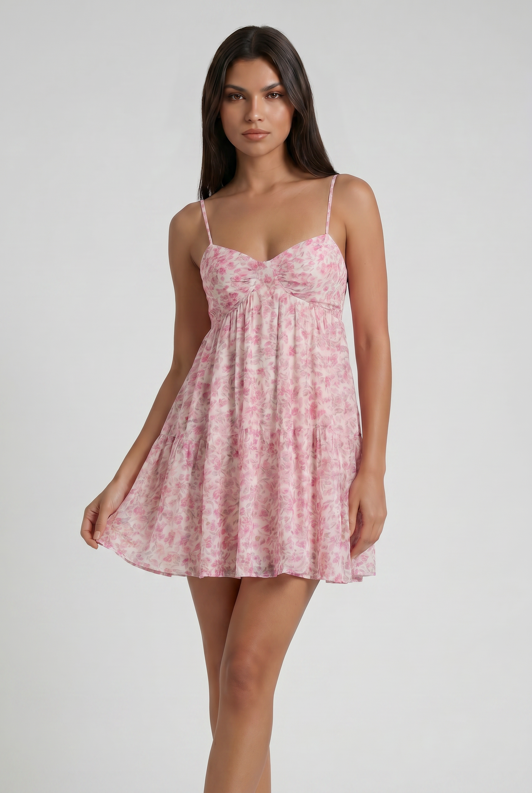Abito Mini Liliana Floreale Bella di Roma – retro