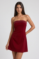 Abito Mini Valentina Rosso Bella di Roma – vista frontale