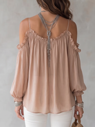Blusa Off Shoulder con Pizzo e Laccetti - Tutti i Colori | Bella di Roma