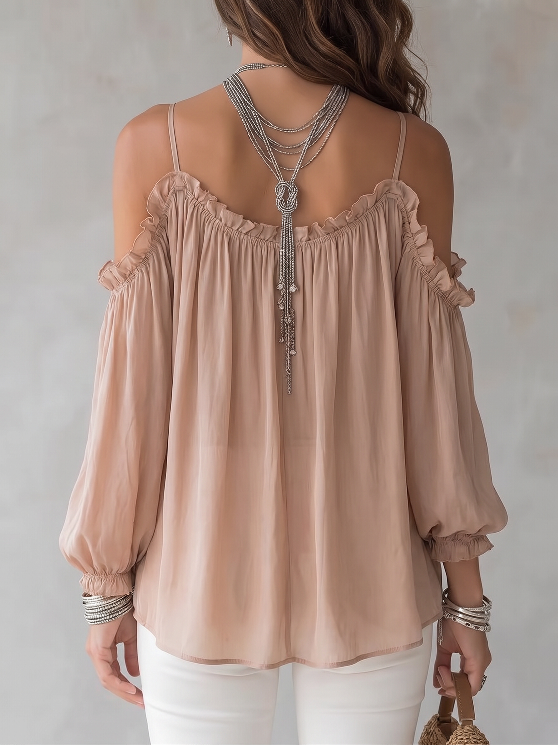 Blusa Off Shoulder con Pizzo e Laccetti - Tutti i Colori | Bella di Roma