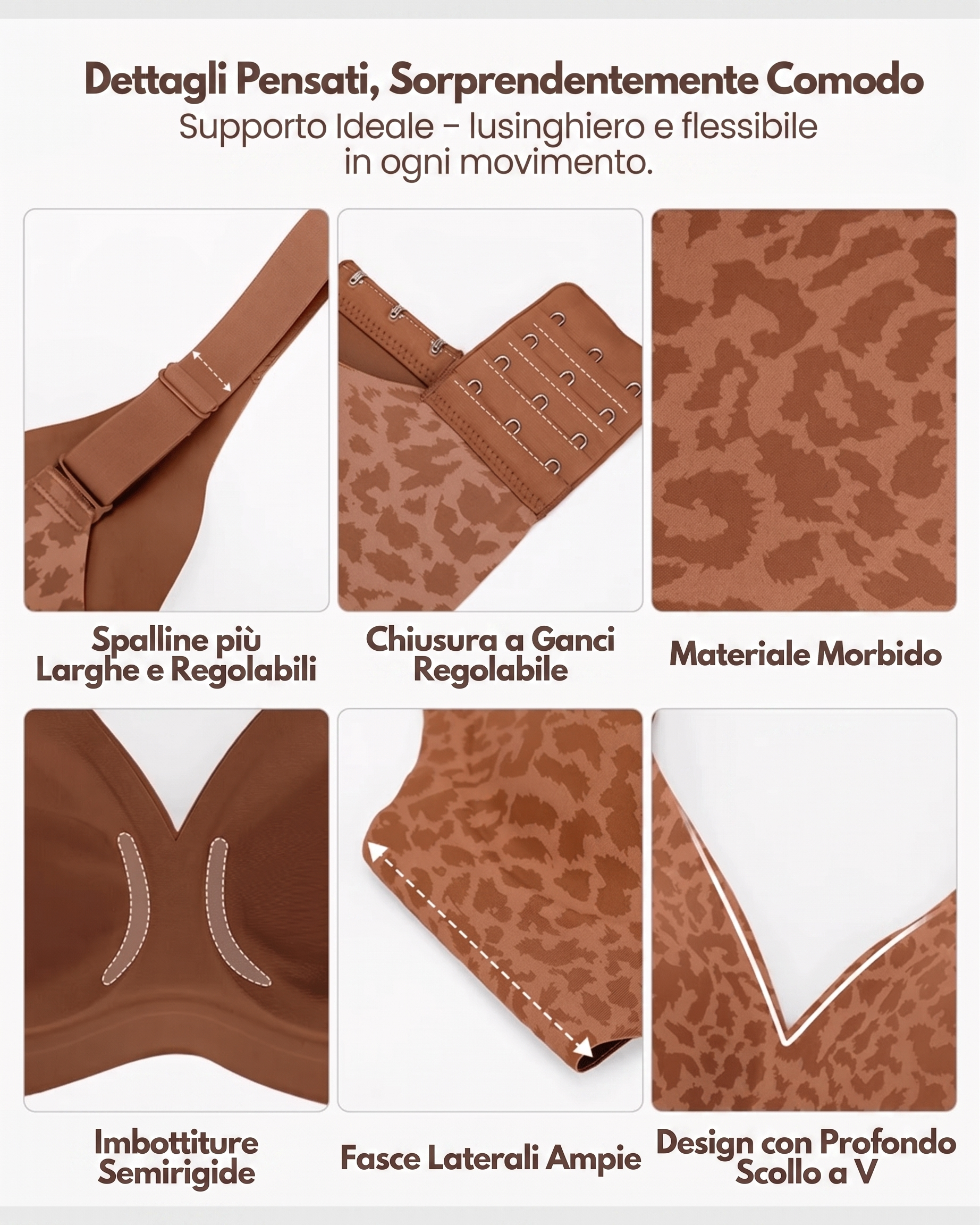 Reggiseno comfort senza ferretto Bella di Roma – vestibilità naturale