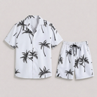 Completo estivo uomo con stampa tropicale e maniche corte | Bella di Roma