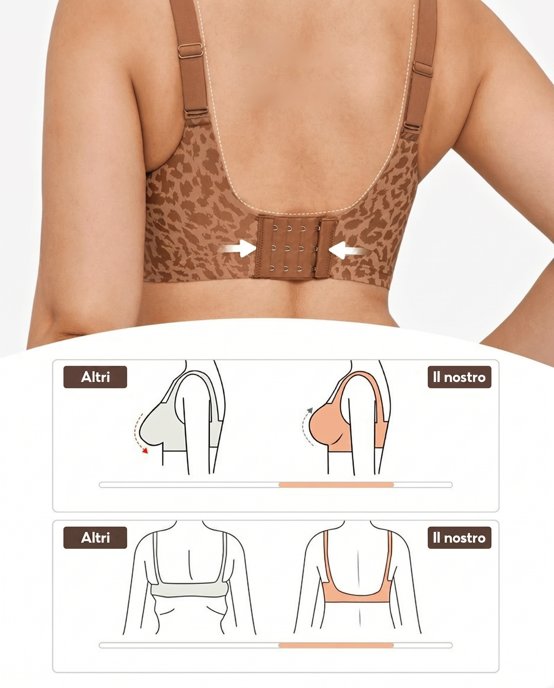 Reggiseno comfort senza ferretto Bella di Roma – dettaglio tessuto morbido
