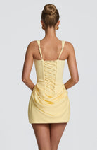 Vestito mini bodycon Indy limone Bella di Roma – silhouette estiva