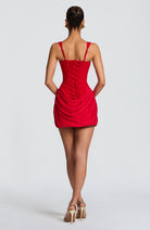 Vestito mini bodycon Indy rosso Bella di Roma – silhouette aderente